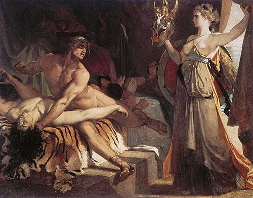 Thétis apporte à Achille les armes forgées par Vulcain, 1866, Henri Regnault