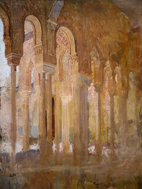Colonnade du Patio des Lions de l'Alhambra, 1869, Henri Regnault