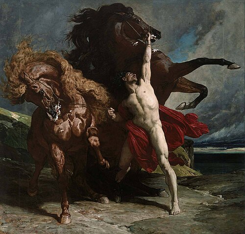 Automédon avec les chevaux d'Achille, 1868, Henri Regnault