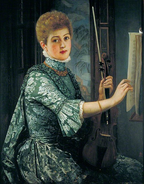 The Violinist, 1886, George Adolphus Storey
