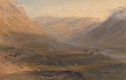 Nant Francon, North Wales, 1862, George Arthur Fripp
