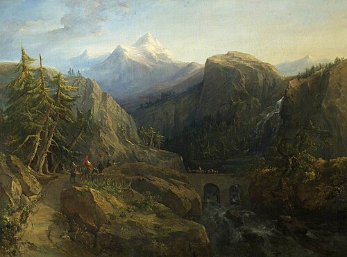 Eventide in the Italian Alps, 1835, George Arthur Fripp