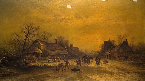 Frozen Mill Pond, 1863, George Augustus Williams