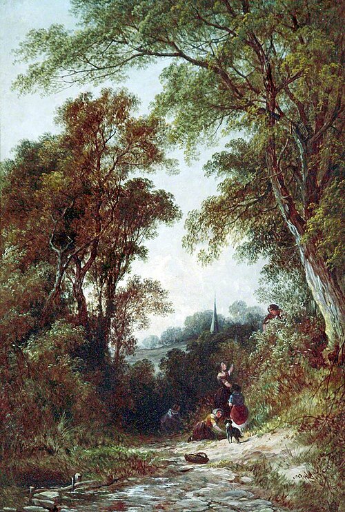 Lane near Beckenham, Kent, , George Augustus Williams