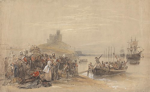 Coastal Scene with Troops Embarking, , George B. Campion