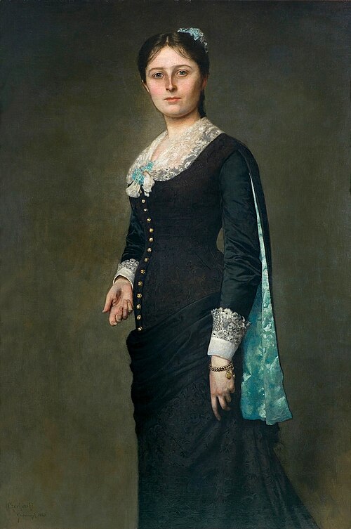 Portret Marii z Popielów Godlewskiej (1855-1899), 1880, Władysław Czachórski