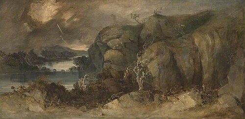 Scottish Lake Scene, Thunderstorm, , George Balmer