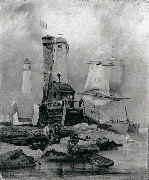 Sunderland: The Lighthouse on the South Pier, , George Balmer