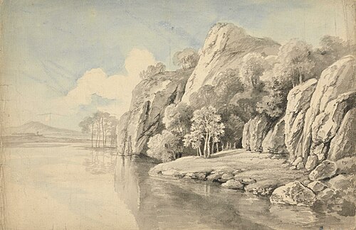 River Bank With High Rocks, , George Barret, Sr.