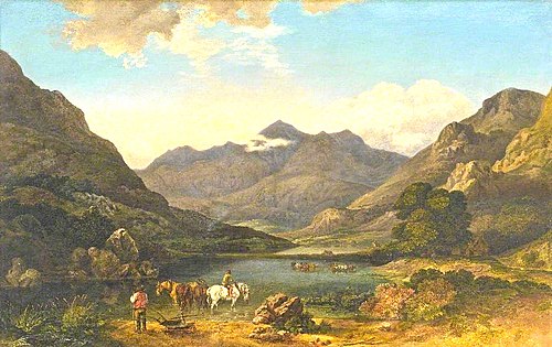 Snowden from Llyn Nantle, , George Barret, Sr.