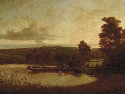 Horse-ferry: Sunset, 1770, George Barret, Sr.