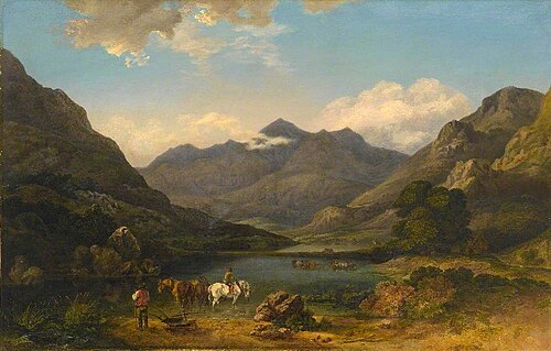 Llyn Nantlle, 1777, George Barret, Sr.