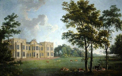 The West Front of Burton Constable, 1777, George Barret
