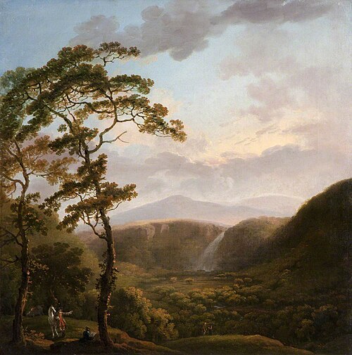The Waterfall at Powerscourt, , George Barret, Sr.