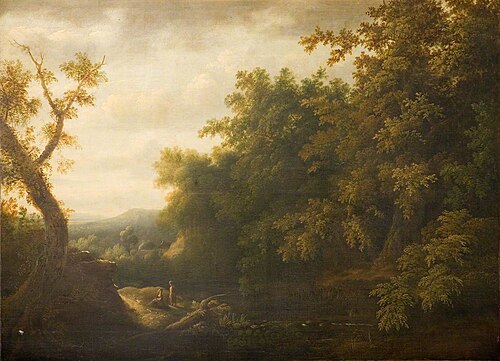 Landscape with Two Figures, , George Barret, Sr.