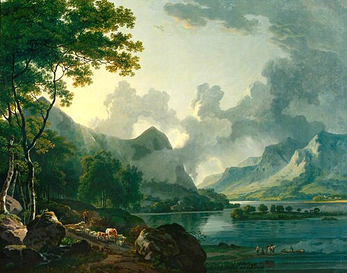 A View in the Lake District, , George Barret, Sr.