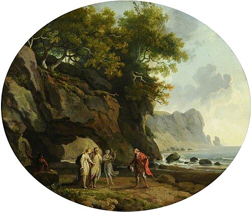 Scene from 'The Tempest' (from the play by William Shakespeare), , George Barret, Sr.