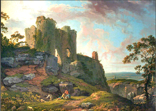Beeston Castle, Cheshire, 1770, George Barret, Sr.