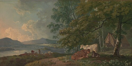Morning: Landscape with Cattle, 1775, George Barret, Sr.