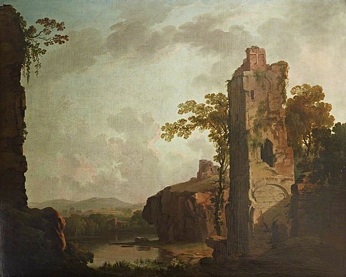 Landscape with a Ruined Tower, 1773, George Barret