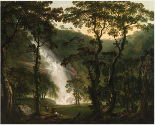 View of Powerscourt Waterfall, 1760, George Barret, Sr.
