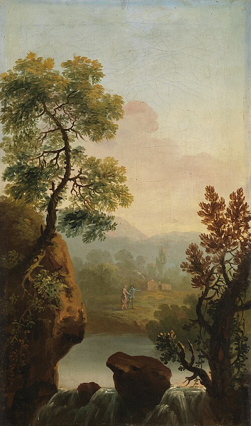 Landscape with Figures in the Background, , George Barret, Sr.