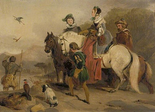 Hunting Party with Falcons, , George Cattermole
