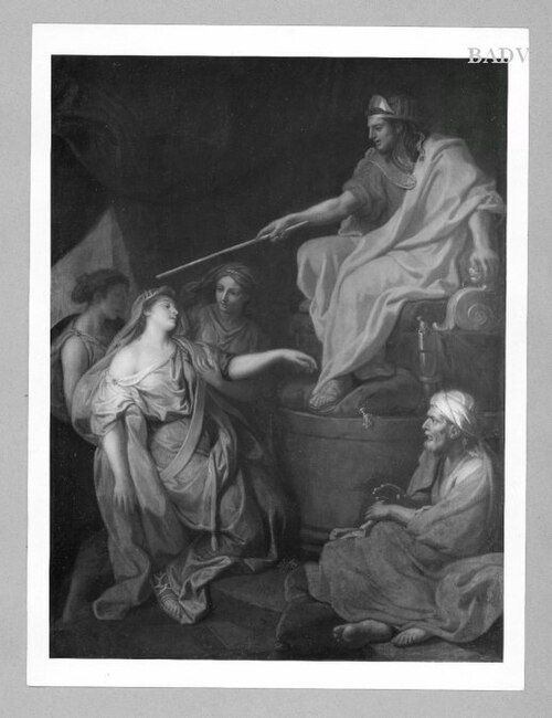 Esther devant Assuérus, 1641, Sébastien Bourdon