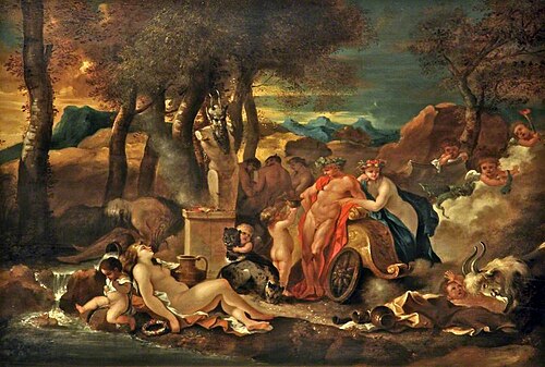 Bacchus and Ceres with Nymphs and Satyrs, , Sébastien Bourdon
