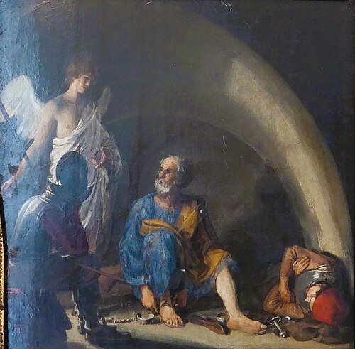 La délivrance de saint Pierre, 1700, Sébastien Bourdon