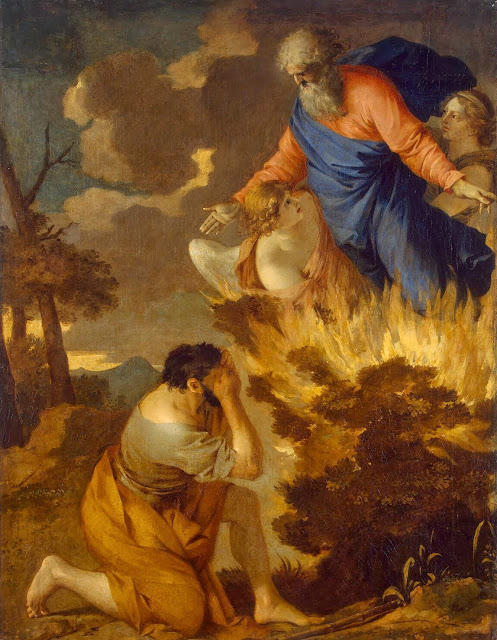 Moses and the Burning Bush, 1650, Sébastien Bourdon