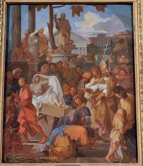Miracle de saint Martin, 1663, Sébastien Bourdon