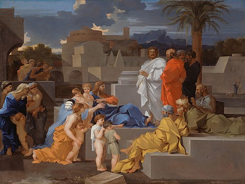 Christ Receiving the Children, 1655, Sébastien Bourdon