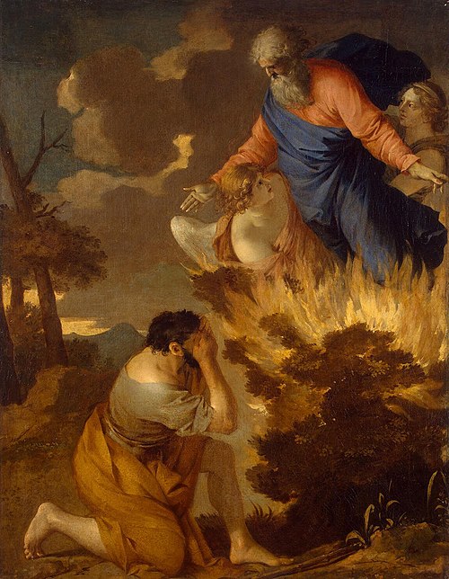 Moses and the Burning Bush, 1643, Sébastien Bourdon
