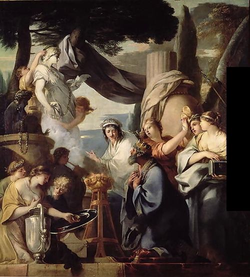 Salomon sacrifiant aux idoles, 1646, Sébastien Bourdon