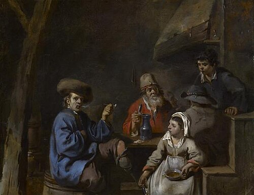 Interior of an Inn, 1640, Sébastien Bourdon