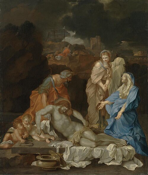 Beweinung Christi am Grabe, 1650, Sébastien Bourdon