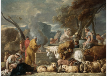 ?Abraham's Sacrifice near Bethel, 1640, Sébastien Bourdon