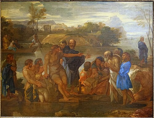 John the Baptist Preaching on the Sea of Tiberias, 1657, Sébastien Bourdon