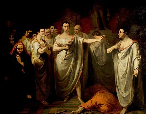 'Julius Caesar', Act III, Scene 2, the Murder Scene, 1822, George Clint