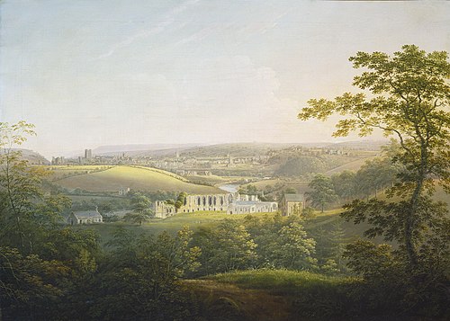 Easby Abbey, near Richmond, 1821, George Cuitt the Younger