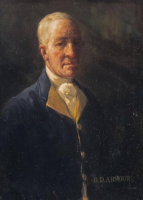 George Denholm Armour, 1864 - 1949. Artist (Self-portrait), 1920, George Denholm Armour