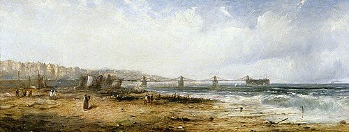 Chain Pier, Brighton, East Sussex, 1856, George D. Callow