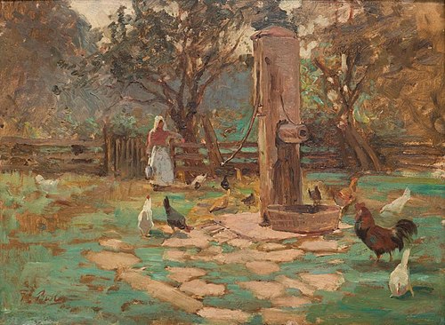 Farmyard Pump, 1902, George Edmund Butler