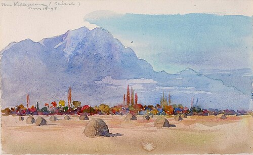 Near Villeneuve, Suisse, 1898, George Elbert Burr