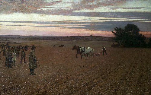 The Ploughing Match, 1892, George Francis Carline
