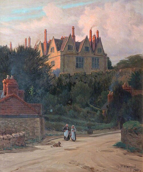 St Fagans Castle from the Foot of the Hill, 1915, George Frederick Harris