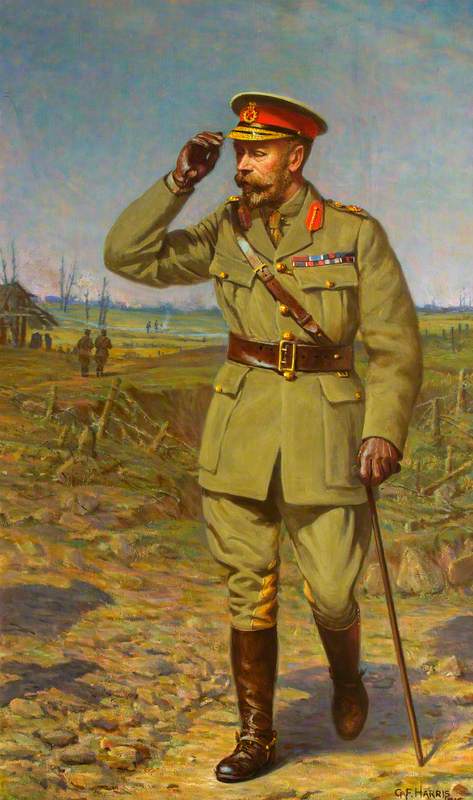 The King Salutes the Grave of an Unknown Soldier, 1916, George Frederick Harris