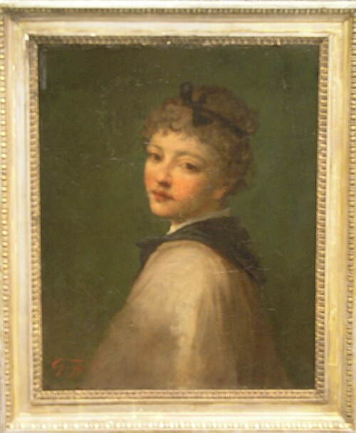 Girl with Cloak, , George Fuller