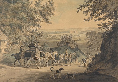 Colonel Thornton Driving Tandem on His Sporting Tour of Scotland, 1786, George Garrard